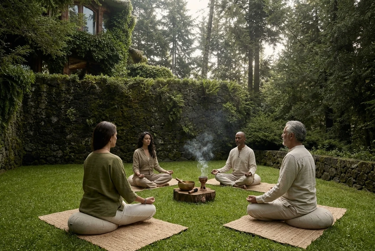 Retiros de meditación, bienestar y talleres en el bosque